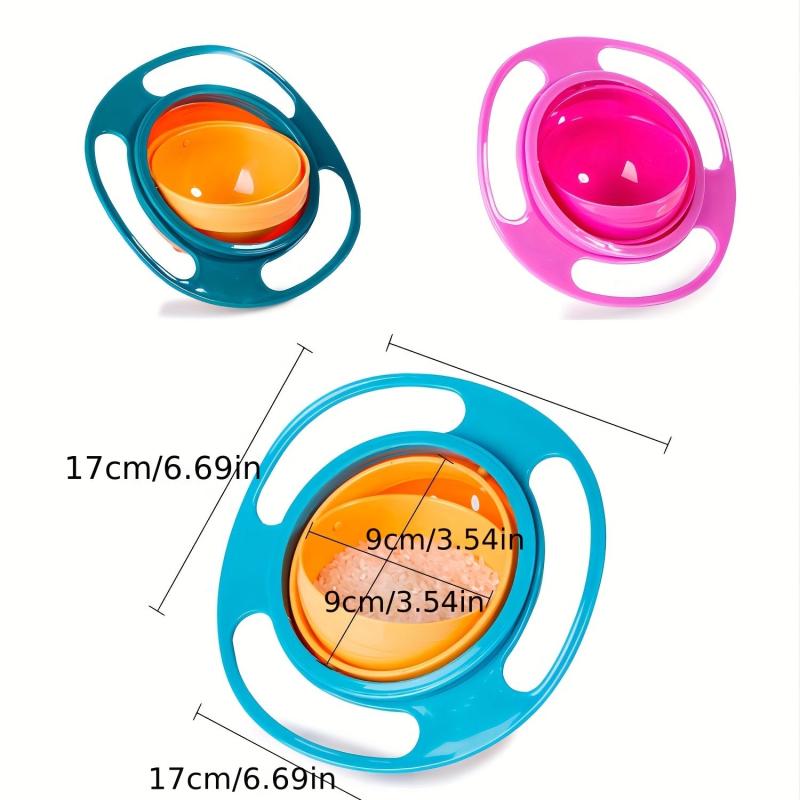 Universal 360 Rotate Baby Feeding Salad Bowl Soup Mixing Fish Fruit Rice Sugar