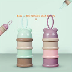 Baby Milk Powder Box 3 layer Formula Dispenser Portable Stackable