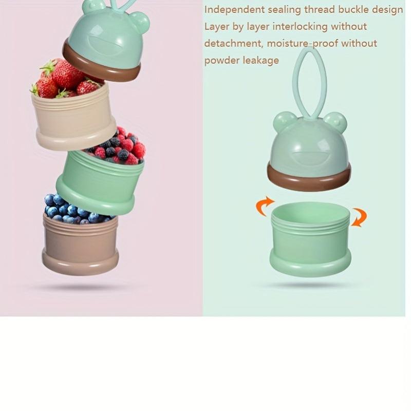 Baby Milk Powder Box 3 layer Formula Dispenser Portable Stackable