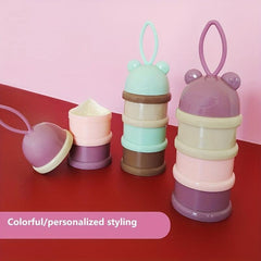 Baby Milk Powder Box 3 layer Formula Dispenser Portable Stackable
