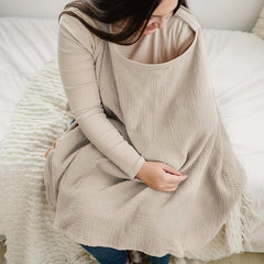 Cotton Nursing Cover for Breastfeeding - Rigid Hoop Apron