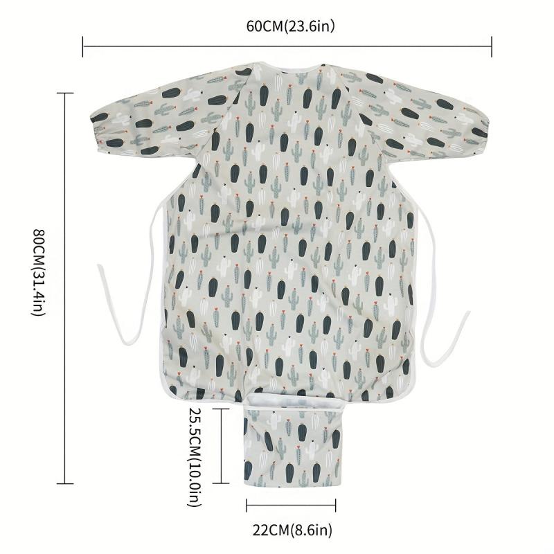 Baby Highchair Feeding Cover Long Sleeved Bib