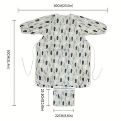 Baby Highchair Feeding Cover Long Sleeved Bib