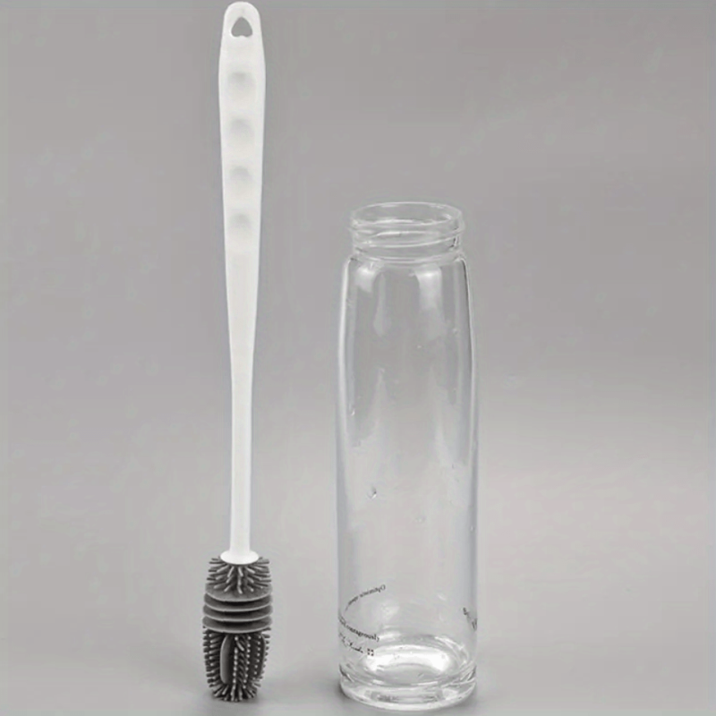 Long Handle Silicone Bottle Brush Cup Artifact Brush Household Water Cup Brush