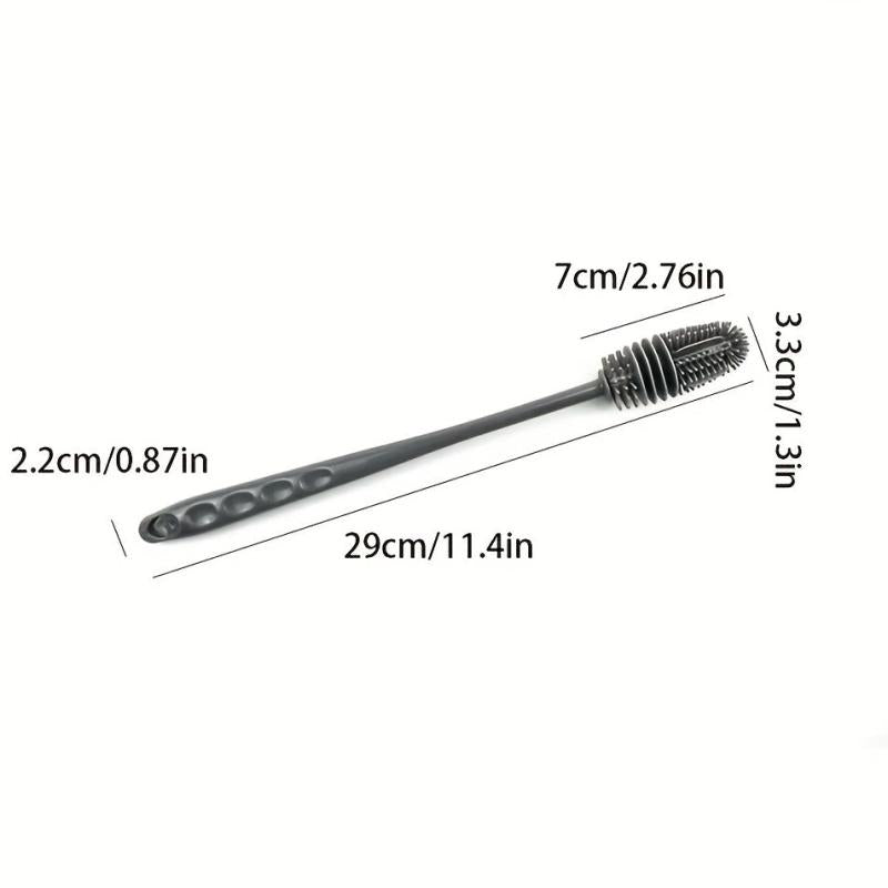 Long Handle Silicone Bottle Brush Cup Artifact Brush Household Water Cup Brush