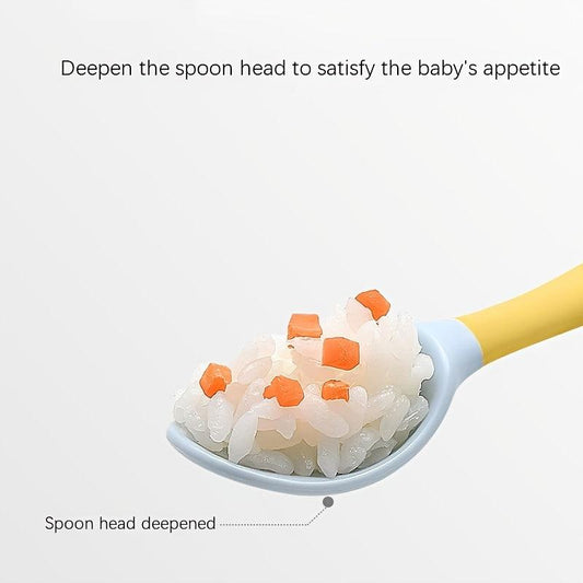 2pcs Baby Bendable Twist Fork and Spoon Set for Training Eating