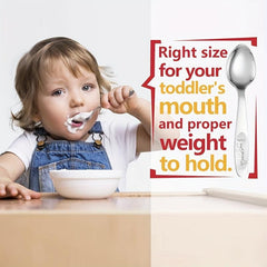 4pcs Toddler Utensil Sets 18 8 Stainless Steel Toddler Spoons And Forks