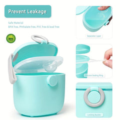ZhenNian Baby Formula Dispenser Portable Container For Travel Outdoor Activities