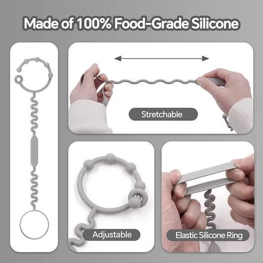 Baby Toy Safety Straps Silicone Stroller Holder