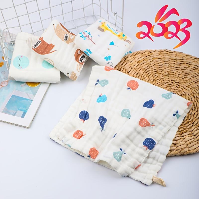 6/8/10pcs Muslin Burp Cloths for Boys and Girls - Large 50x25.4cm