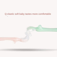 Soft Silicone Baby Spoons - Set of 2 for Tableware & Food Supplements