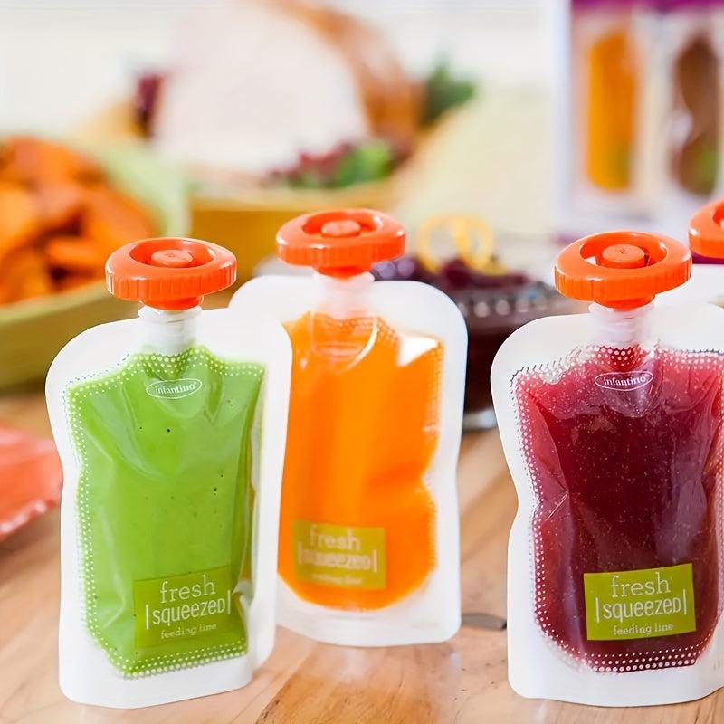 Household Kitchen Dispenser for Fruit Purees with Food Preservation Bags