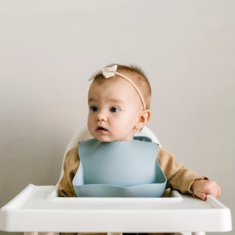 Waterproof Silicone Baby Bib BPA Free Toddler Feeding Bib