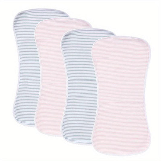 4 Pack Ultra Soft Burp Cloths Absorbent Waterproof Unisex Baby