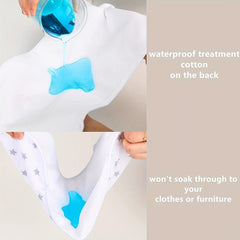 4 Pack Ultra Soft Burp Cloths Absorbent Waterproof Unisex Baby