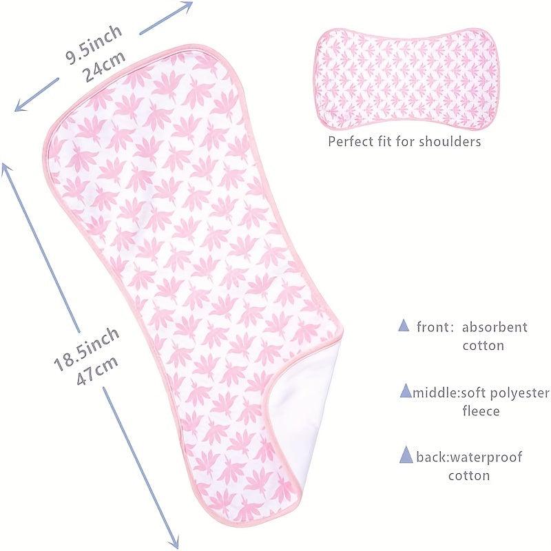 4 Pack Ultra Soft Burp Cloths Absorbent Waterproof Unisex Baby