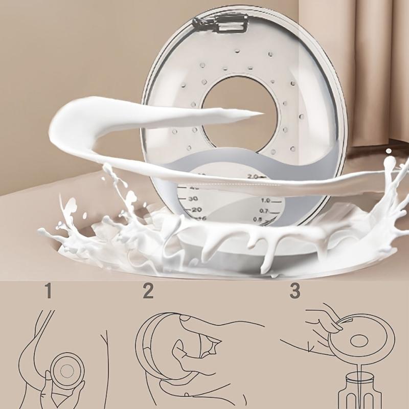 Silicone Breast Milk Collector Stand Scale Soft Shell Reusable Nursing Pad