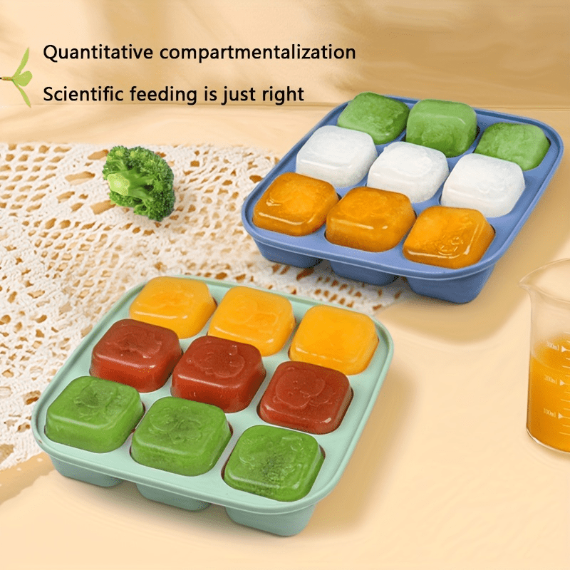 Baby Silicone Food Supplement Box Storage Box Baby Fresh Sealed Freezer