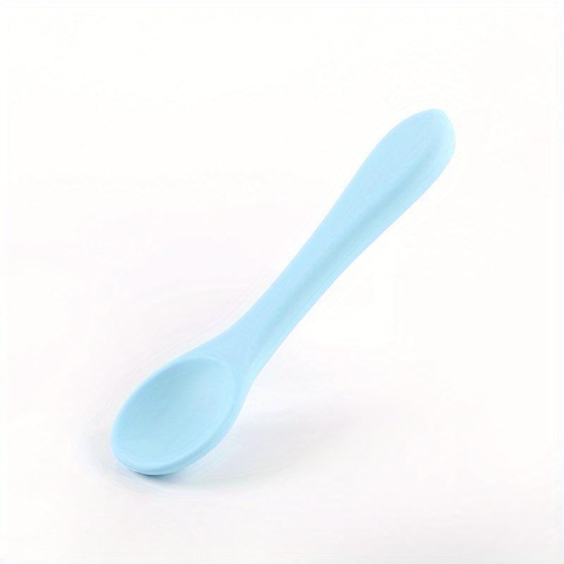 Baby Silicone Spoon Soft Head Round Head Spoon Children's Tableware