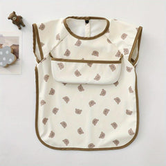 Waterproof Baby Bib with Pocket Soft Anti Dirty Feeding Bib