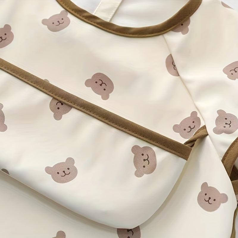 Waterproof Baby Bib with Pocket Soft Anti Dirty Feeding Bib