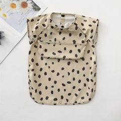 Waterproof Baby Bib with Pocket Soft Anti Dirty Feeding Bib