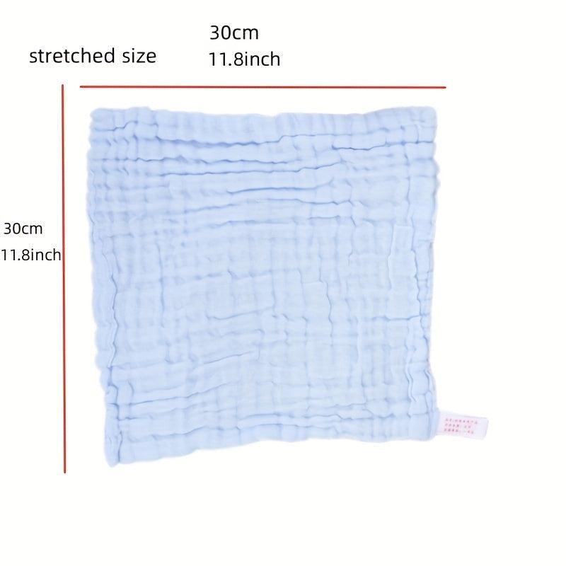 5pcs Baby Cotton Towels Newborn Soft Face Cloths Absorbent Bath Towels