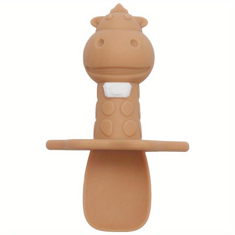 Baby Silicone Chewable Toddler Spoon for Self Feeding