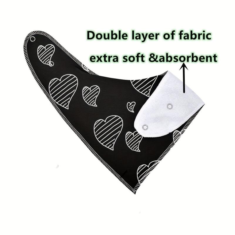 8pc Baby Cotton Bandana Bibs for Drooling Teething
