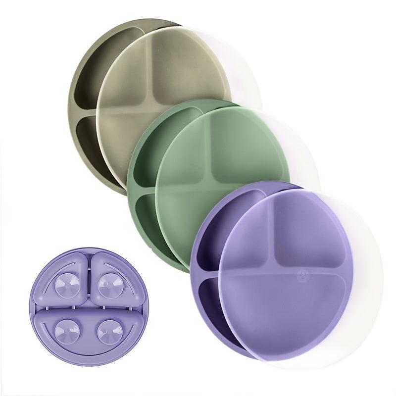 Baby Feeding Silicone Plate with Suction Cup