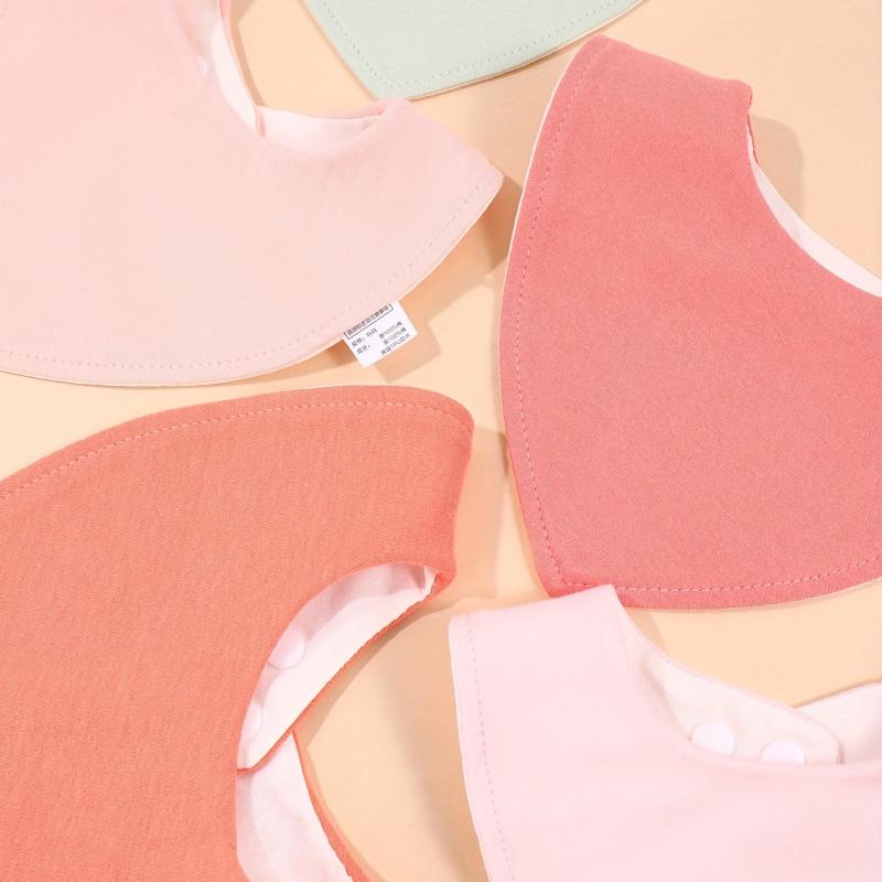 3pcs Baby Cotton Bibs Newborn Triangle Towels Feeding Bibs Bandana Burp