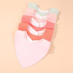 3pcs Baby Cotton Bibs Newborn Triangle Towels Feeding Bibs Bandana Burp