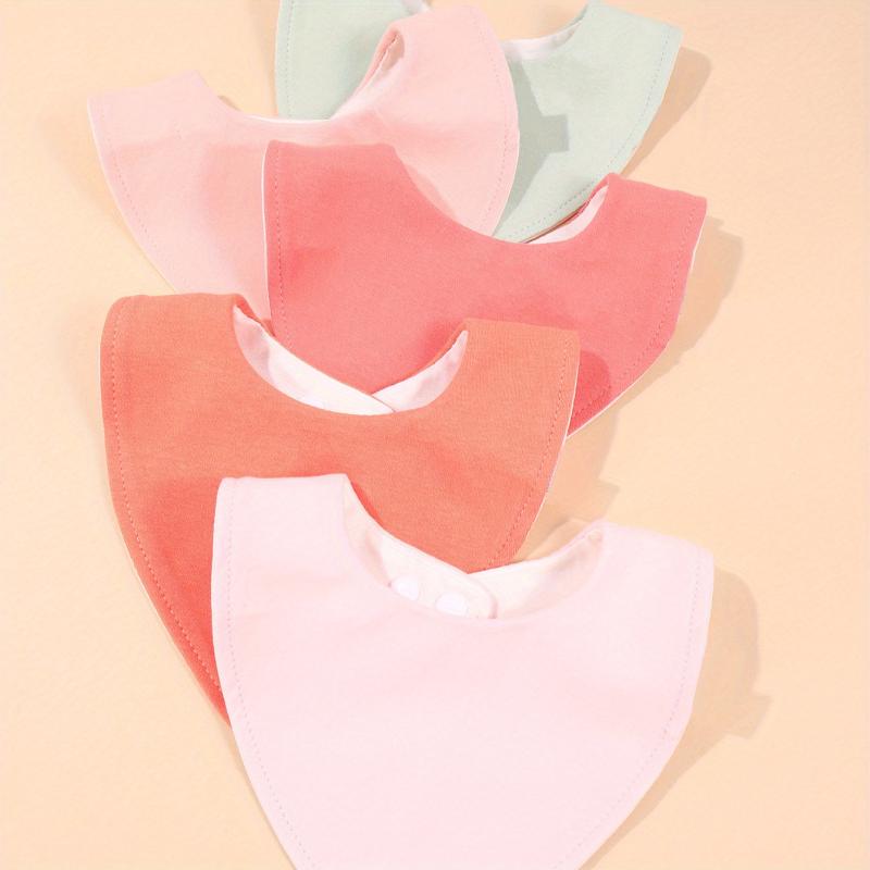 3pcs Baby Cotton Bibs Newborn Triangle Towels Feeding Bibs Bandana Burp