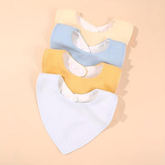 3pcs Baby Cotton Bibs Newborn Triangle Towels Feeding Bibs Bandana Burp