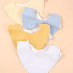 3pcs Baby Cotton Bibs Newborn Triangle Towels Feeding Bibs Bandana Burp