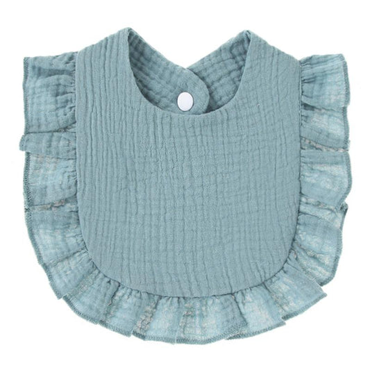 Cute Baby Ruffle Trim Bib - Ideal for Little Ones