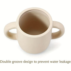 Silicone Training Cup with Handles & Straw for Kids