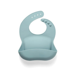1pc 30cm Silicone Bib Anti-fouling Foldable Soft Baby Feeding Bib