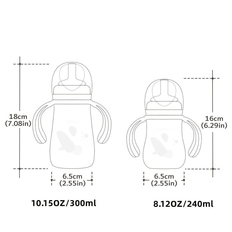 Family Newborn Feeding Bottle Sippy Cup for Infant Learning Drinking