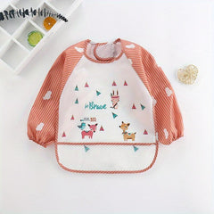Baby Smock Long sleeved Waterproof Bib