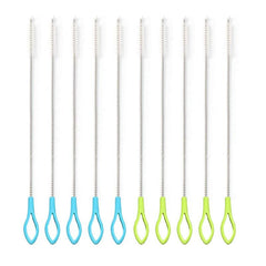10-pack Nylon & Stainless Steel Insulation Cleaning Set Baby Bottle Brush