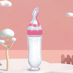 Baby Silicone Feeding Bottle Spoon Feeder 90ml