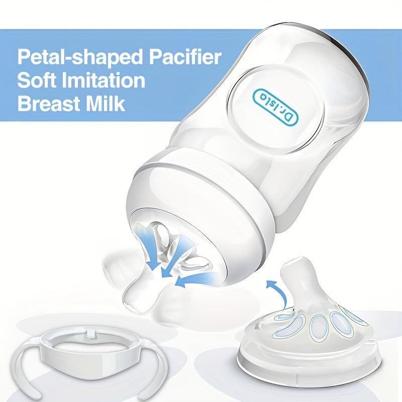 Soft Silicone Newborn Bottle Anti Drop Anti Flatulence Wide Bore