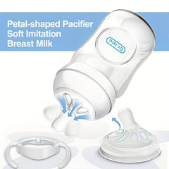 Soft Silicone Newborn Bottle Anti Drop Anti Flatulence Wide Bore