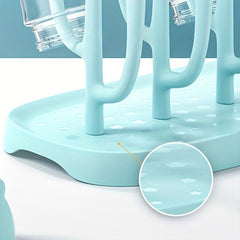 High Capacity Baby Bottle Drying Rack with Tray