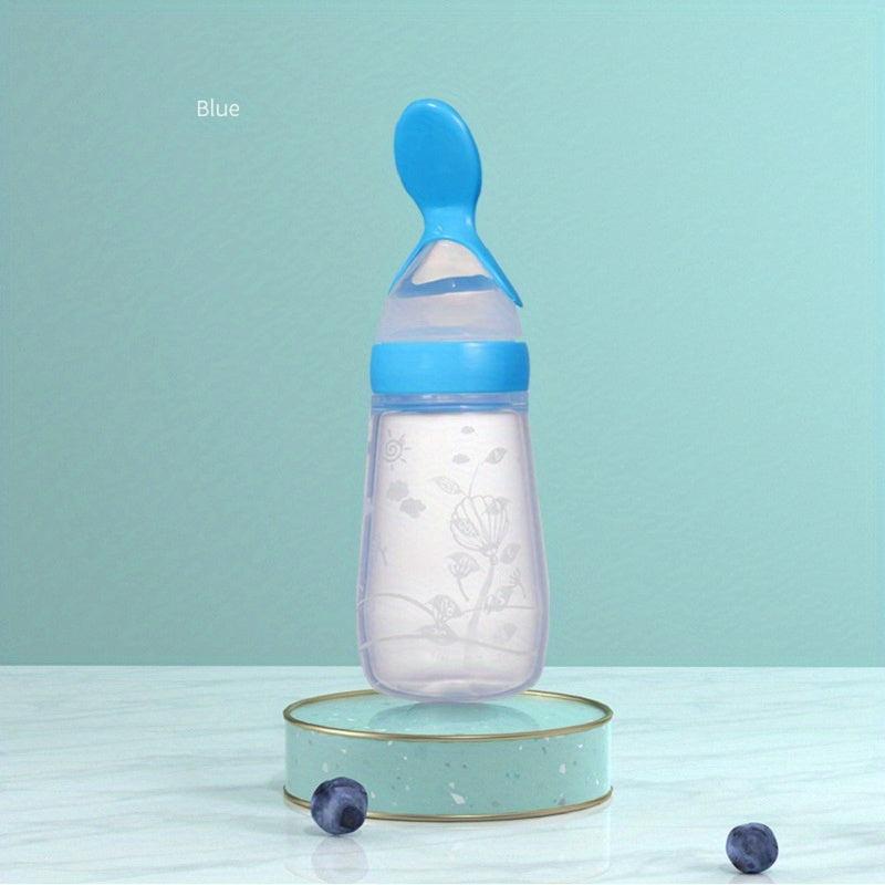 Silicone Baby Food Feeder Spoon 125ml with Soft Head Spoon Feeding