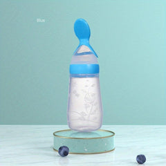 Silicone Baby Food Feeder Spoon 125ml with Soft Head Spoon Feeding
