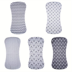 5 Pack Cotton Baby Burp Cloths Extra Absorbent Soft