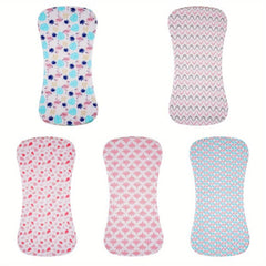 5 Pack Cotton Baby Burp Cloths Extra Absorbent Soft