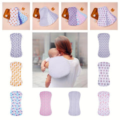 5 Pack Cotton Baby Burp Cloths Extra Absorbent Soft